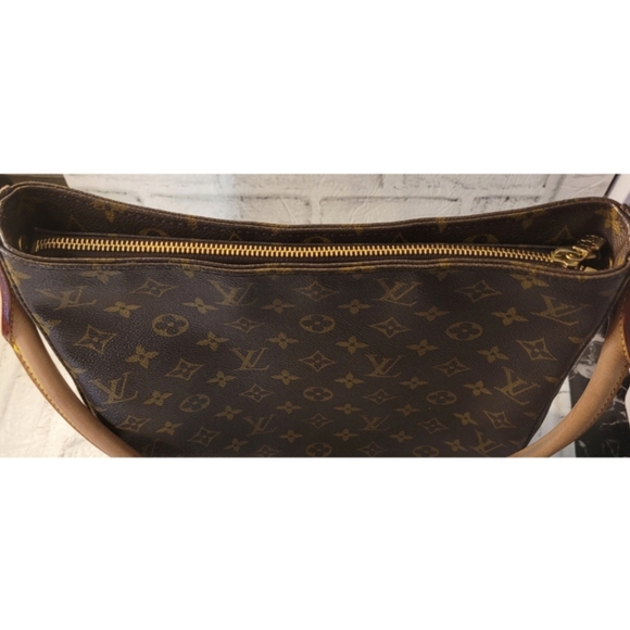 Authentic Louis Vuitton Monogram Looping GM Shoulder Bag Brown Logo M10050 - Picture 13 of 16